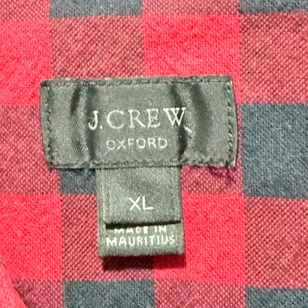 J. Crew Oxford Plaid Men's Shirt XL‎